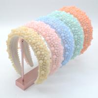 Hair Bands, Velveteen, with Plastic Pearl, fashion jewelry & for woman, more colors for choice, 160x40x170mm, Sold By PC