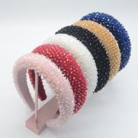 Hair Bands Velveteen with Sponge & Crystal fashion jewelry & for woman 35mm Sold By PC