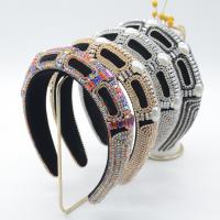 Hair Bands Velveteen with Sponge fashion jewelry & for woman & with rhinestone 30mm Sold By PC
