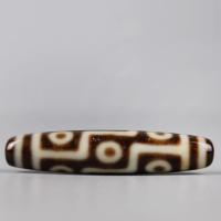 Natural Tibetan Agate Dzi Beads, DIY & Unisex, 53x14mm, Sold By PC
