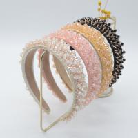 Hair Bands Velveteen with Sponge & Crystal fashion jewelry & for woman 30mm Sold By PC