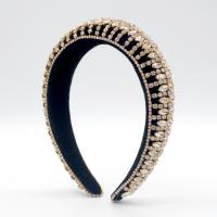 Hair Bands Velveteen with Sponge fashion jewelry & for woman & with rhinestone 35mm Sold By PC