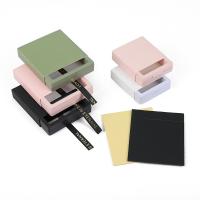 Nakit Gift Box, PE plastike, s Papir, Trg, otporno na prašinu & različitih stilova za izbor, više boja za izbor, Prodano By PC