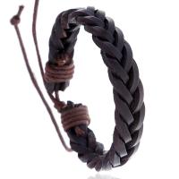 Koskind Bracelet, med Voks, med 9-10cm*2 extender kæde, håndlavet, Justerbar & mode smykker & Unisex, flere farver til valg, Længde 17 cm, Solgt af PC