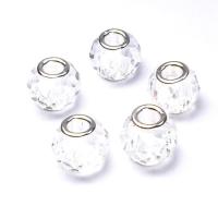 European Crystal Beads Round silver color plated DIY Approx 5mm Sold By PC