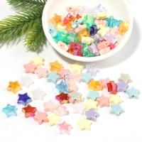 Akril nakit Beads, Zvijezda, možete DIY, više boja za izbor, 10mm, 100računala/Torba, Prodano By Torba