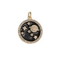 Brass Jewelry Pendants high quality gold color plated & enamel Sold By PC