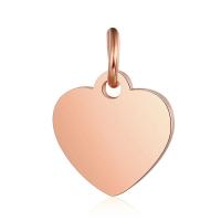 Titanium Steel Pendants, Heart, plated, more colors for choice, 10.50x14mm, Sold By PC