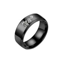 Titanium Steel Finger Ring, galvanizált, különböző méretű a választás & az ember, több színt a választás, Által értékesített PC