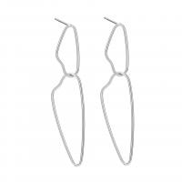 925 Sterling Silver Drop &  Dangle Earrings irregular plated for woman & hollow Sold By Lot