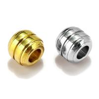 Stainless Steel Large Hole Beads, 304 Stainless Steel, gold color plated, DIY, more colors for choice, 12x10mm, Hole:Approx 6mm, 10PCs/Lot, Sold By Lot
