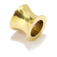 Grânulos de buraco grande de aço inoxidável, Aço inoxidável 304, cromado de cor dourada, DIY, 10x8mm, Buraco:Aprox 6mm, 10PCs/Lot, vendido por Lot