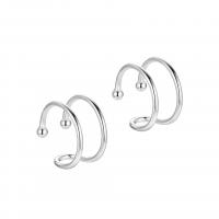 925 Sterling Silver Earring Clip plated for woman & hollow Sold By Pair