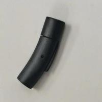 Edelstahl Bajonettverschluss, 304 Edelstahl, stumpfmatt, schwarz, 30*10mm, Bohrung:ca. 8mm, verkauft von PC