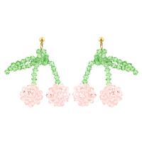 Crystal Earrings Zinc Alloy with Crystal fashion jewelry & for woman nickel lead & cadmium free Sold By Pair