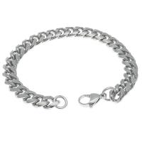 Stainless Steel Jewelry Bracelet 304 Stainless Steel machine polished fashion jewelry & Unisex original color Sold By PC