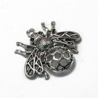 Zinc Alloy Animal Pendants Spider antique silver color plated vintage & Unisex & hollow silver color nickel lead & cadmium free Sold By PC