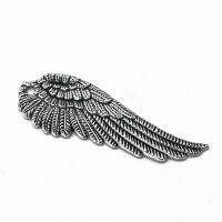 Wing Shaped Tibetan Style Pendants, antique silver color plated, vintage & Unisex, silver color, nickel, lead & cadmium free, 18x51x2.50mm, Sold By PC