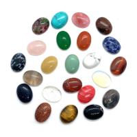 كبوشن الأحجار الكريمة, حجر طبيعي, بيضوي, ديي & مواد مختلفة للاختيار, المزيد من الألوان للاختيار, النيكل والرصاص والكادميوم الحرة, 18x25mm, تباع بواسطة PC
