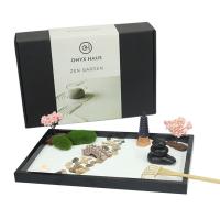 Placa de fibra de densidade média Ornamento Zen Sandbox, metade handmade, para casa e escritório, 280x200x20mm, vendido por PC