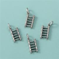 925 Sterling Silver Pendant, DIY & hollow, 7.50x14.50mm, Hole:Approx 4mm, 5PCs/Lot, Sold By Lot