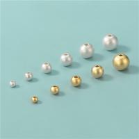 Argent sterling 925 perle d'entretoise, Rond, Placage, DIY & normes différentes pour le choix, plus de couleurs à choisir, 5PC/lot, Vendu par lot