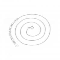 925 Sterling Silver Necklace Chain with 1.96 inch extender chain plated & for woman Length Approx 15.74 Inch Sold By PC