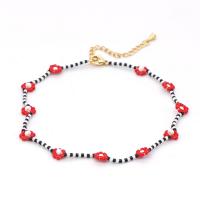 Seedbead Anklet, with Tibetan Style, with 2.36 inch extender chain, for woman, more colors for choice, Length:Approx 8.66 Inch, Sold By PC