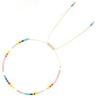 Seedbead bracelet, avec cordon de polyester, fait à la main, Réglable & pour femme, plus de couleurs à choisir, Longueur Environ 11.02 pouce, Vendu par PC