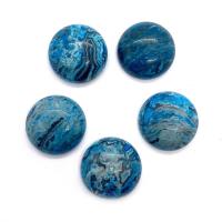 Agate Cabochon, Crazy Agate, Round, Natural & DIY, blue, 19mm, Sold By PC