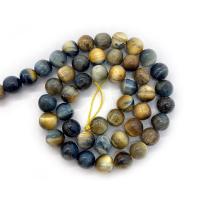 Tigerauge Perle, rund, DIY, gemischte Farben, 8mm, ca. 47PCs/Strang, verkauft von Strang