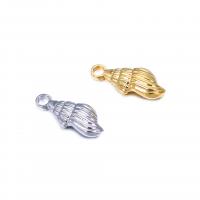Stainless Steel Pendants, 304 Stainless Steel, Conch, Vacuum Ion Plating, DIY, more colors for choice, 7.50x18mm, 3PCs/Bag, Sold By Bag