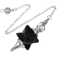 Gemstone Pendulum with Zinc Alloy & Unisex Length Approx 7.01 Inch Sold By PC