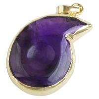 Gemstone Pendants Jewelry with Zinc Alloy fashion jewelry & Unisex gold Sold By PC