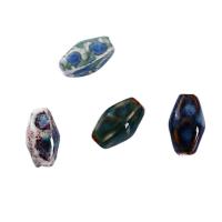 Perles bijoux en porcelaine, Irrégulière, DIY, plus de couleurs à choisir, 20x12mm, Trou:Environ 3mm, 10PC/sac, Vendu par sac