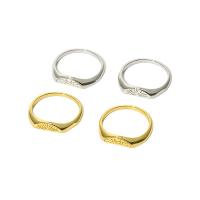 Brass δάχτυλο του δακτυλίου, Ορείχαλκος, 14Κ επίχρυσο, κοσμήματα μόδας & διαφορετικό μέγεθος για την επιλογή, περισσότερα χρώματα για την επιλογή, νικέλιο, μόλυβδο και κάδμιο ελεύθεροι, Μέγεθος:6-8, Sold Με Ζεύγος