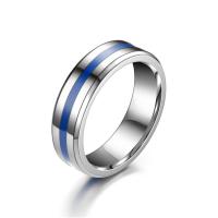 Ring Finger Titantium stali, Powlekane, dla obu płci & różnej wielkości do wyboru, otwór:około 1mm, sprzedane przez PC