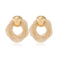 Brass Drop Earring, fashion jewelry & for woman & hollow, golden, nickel, lead & cadmium free, 30x25mm, Sold By Pair