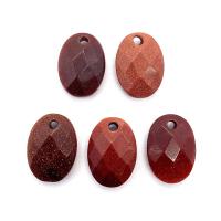 Natural Goldstone Pendants DIY & faceted red Sold By PC