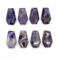 Amethyst Cabochon, Polygon, Natural & DIY, purple, 18x30mm, Sold By PC