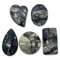 Agate Jewelry Pendants Unisex mixed colors 35x45- Sold By Bag