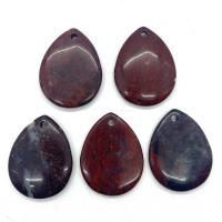 Agate Jewelry Pendants, Teardrop, Unisex, mixed colors, 35x45-25x55mm, 5PCs/Bag, Sold By Bag