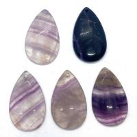 Amethyst Pendant, Teardrop, Unisex, purple, 35x45-25x55mm, 5PCs/Bag, Sold By Bag