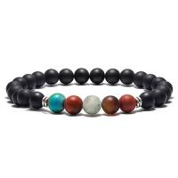 Gemstone Bracelet, with Tibetan Style, plated, different styles for choice & for woman, Length:7.5 Inch, Sold By PC