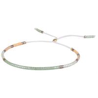 Seedbead Bracelet, with Polyester Cord, Round, Unisex, mixed colors, Length:7.5 Inch, Sold By PC