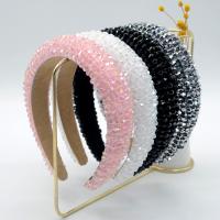 Hair Bands Velveteen with Sponge & Crystal fashion jewelry & for woman 30mm Sold By PC