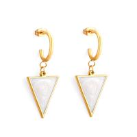 Stainless Steel Drop Earring, 304 Stainless Steel, gold color plated, fashion jewelry & different styles for choice & for woman, more colors for choice, Sold By Pair