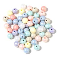 Acrylic Jewelry Beads, Round, polished, DIY & different size for choice, more colors for choice, 8-10mm, 100PCs/Bag, Sold By Bag