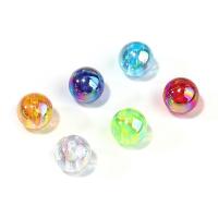 Plated Acrylic Beads, Round, DIY & different size for choice, more colors for choice, 6-10mm, Sold By Bag