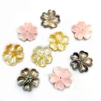 Natural Seashell Beads, Flower, Carved, DIY & different materials for choice, more colors for choice, 19mm, Sold By PC